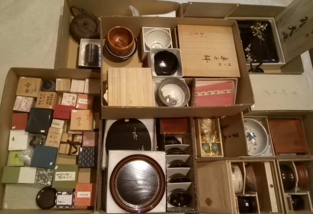 茶道具、贈答品類の出張買取り京都市北区