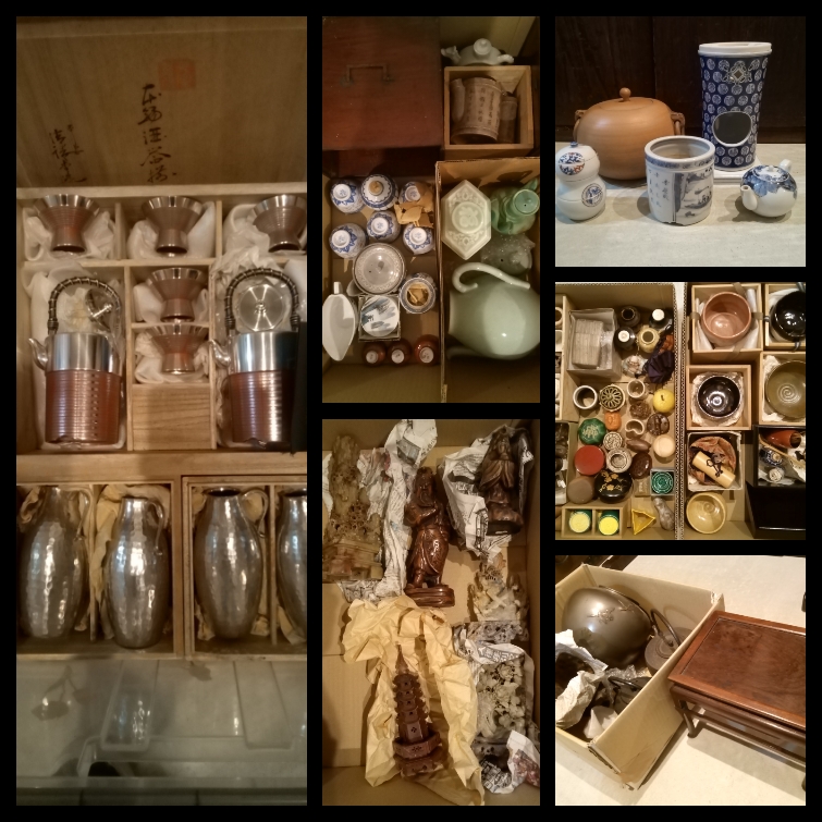 骨董、抹茶、煎茶道具の出張買取り、京都市北区のお客様からの買取依頼。