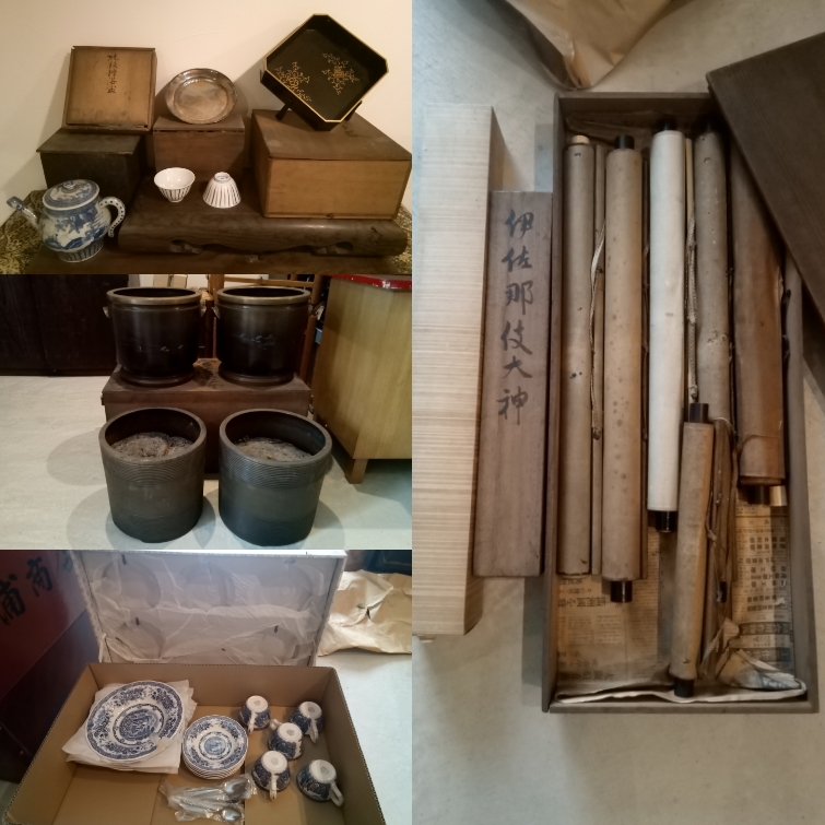 2025.10.13骨董品・古道具・掛軸の出張買取り、京都市中京区にて